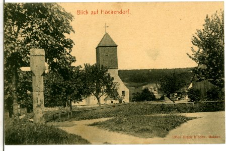 10576-Höckendorf-1909-Blick auf den Ort-Brück & Sohn Kunstverlag