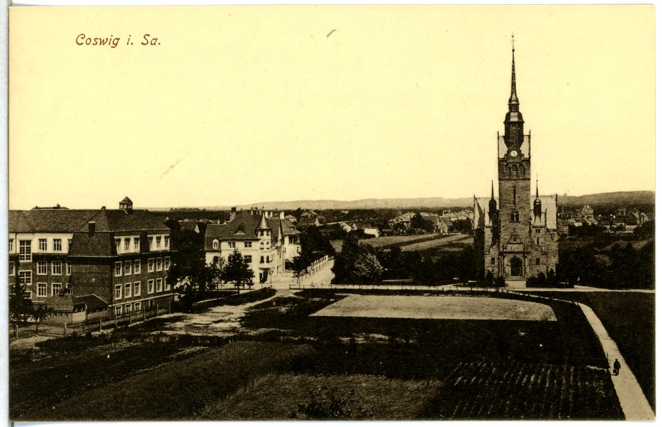 14872-Coswig-1912-Kirche-Brück & Sohn Kunstverlag