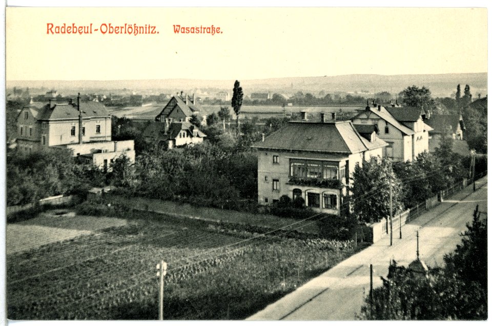 12701-Radebeul-1911-Oberlößnitz, Wasastraße-Brück & Sohn Kunstverlag