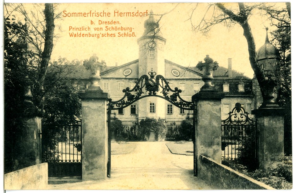 14741-Hermsdorf-1912-Schönburg - Waldenburgsches Schloß-Brück & Sohn Kunstverlag