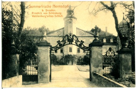 14741-Hermsdorf-1912-Schönburg - Waldenburgsches Schloß-Brück & Sohn Kunstverlag