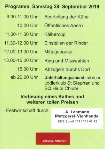 a. 2. Jubiläumsschau Bowil 2 