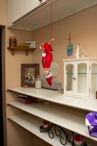 Elf on shelf christmas holiday photo
