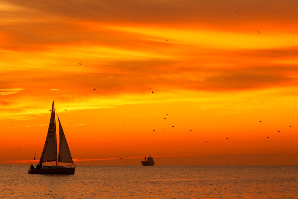 Nature sunset horizon