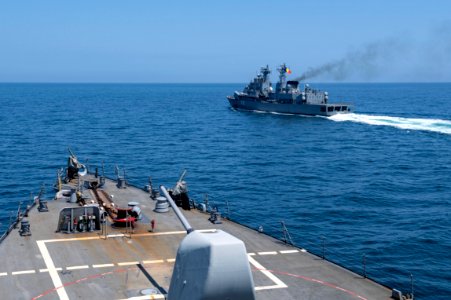 USS Laboon Conducts Passing Exercise with ROS Marasesti photo