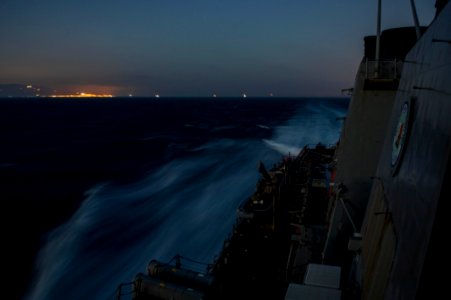 USS Laboon Transits Strait of Gibraltar