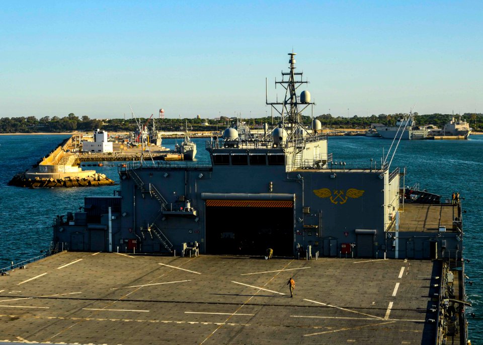 USS Hershel "Woody" Williams (ESB 4) visits Rota, Spain