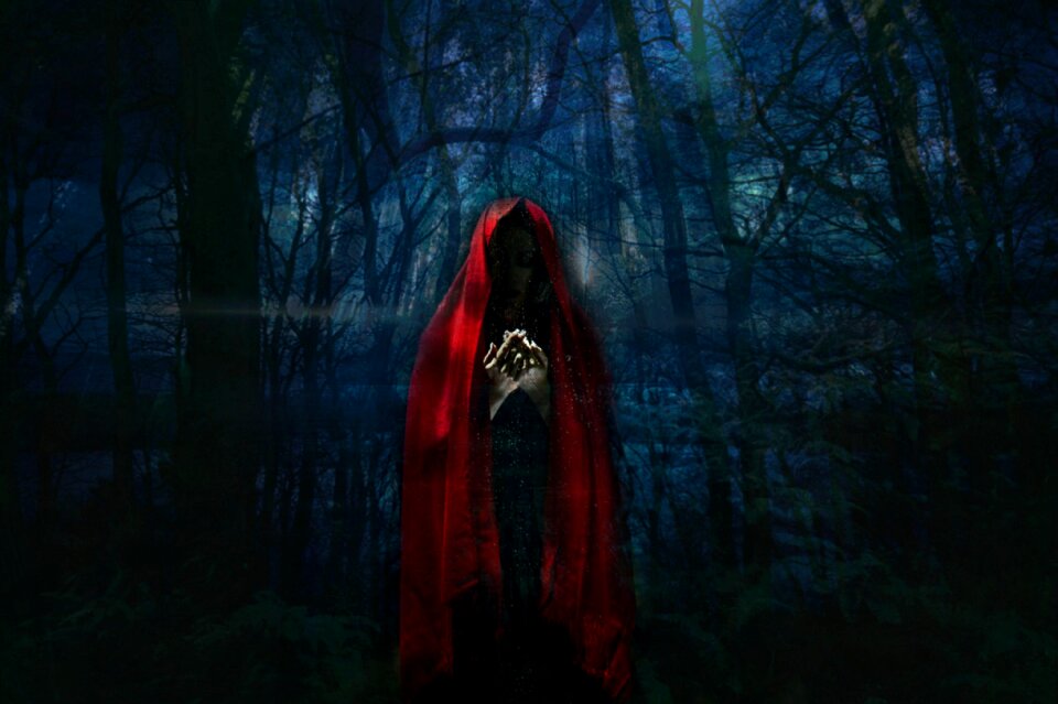Darkness mystical reddish