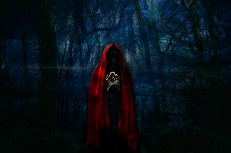 Darkness mystical reddish