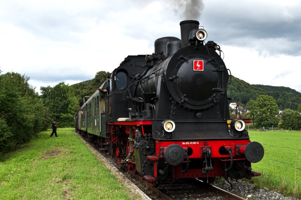 Railway steam railway museum train