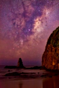 Milky way stars night photo