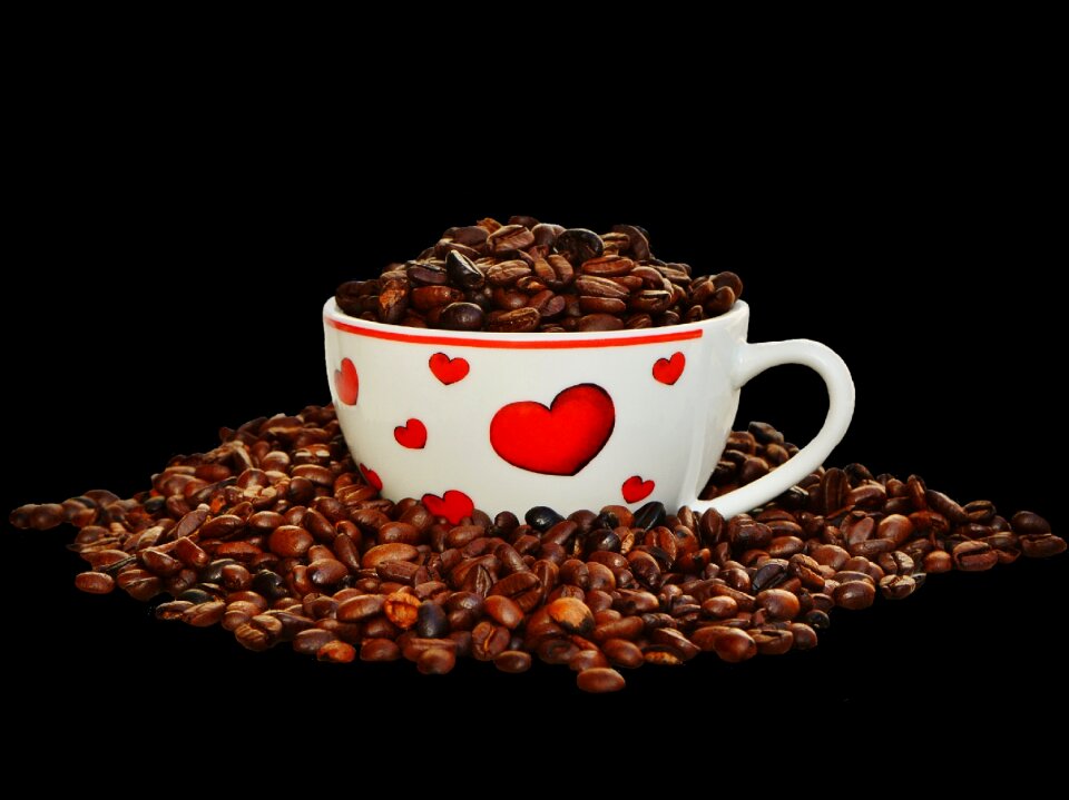 Coffee cup caffeine roasted