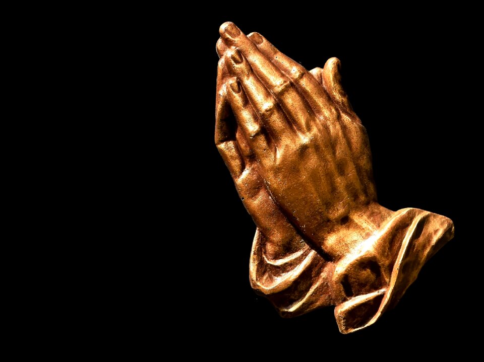 Religion pray folded