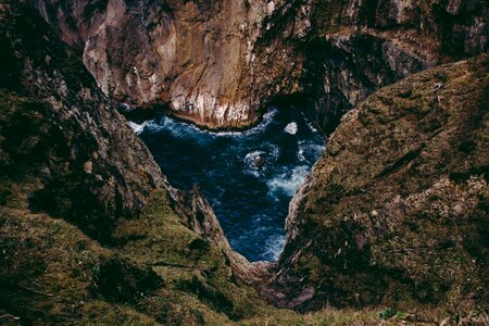 Water rocks cave