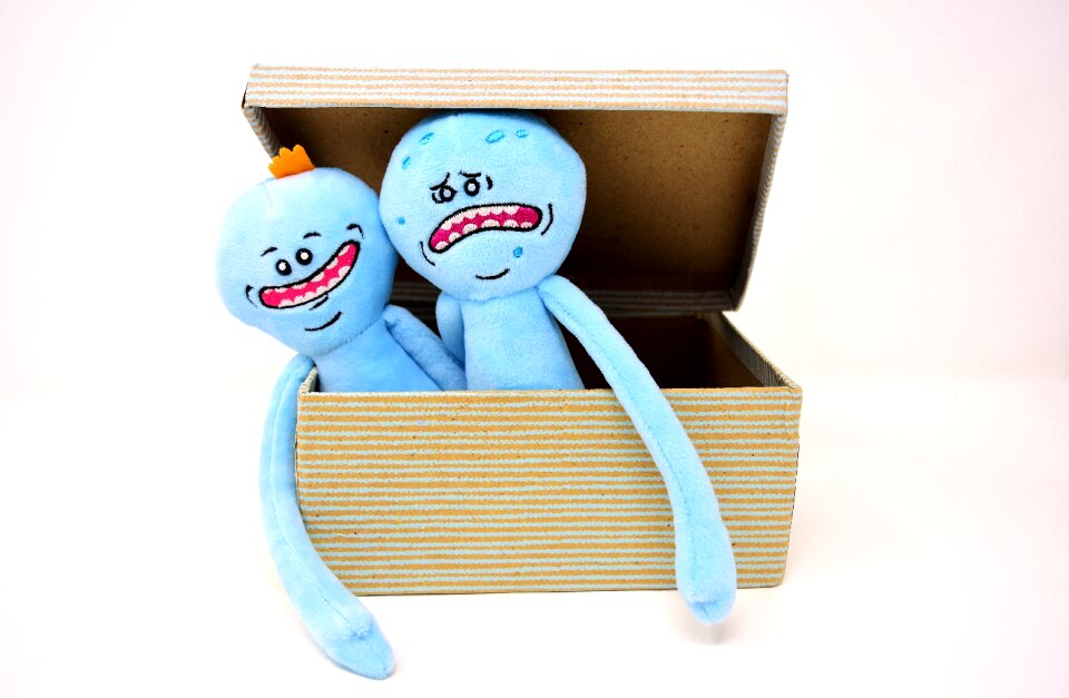 Box plush stuffed animal