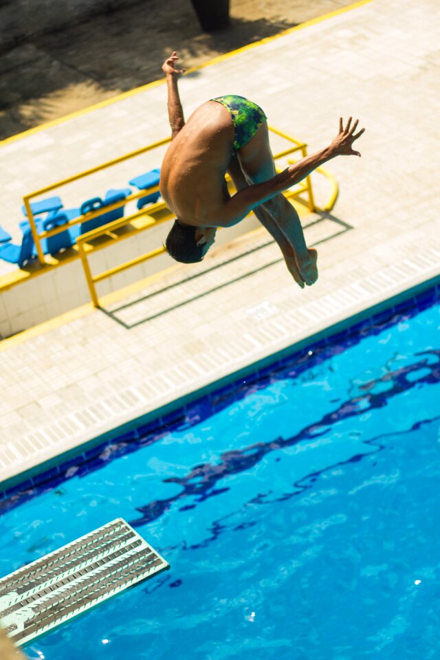 Pool pool signs swimmer