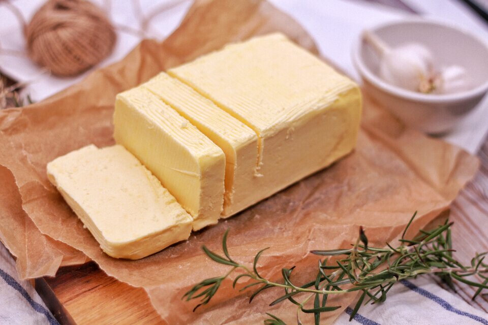 Milk dairy product slice of