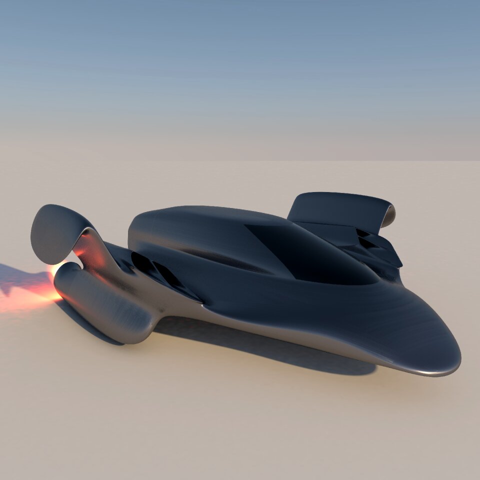 Science fiction future space shuttle