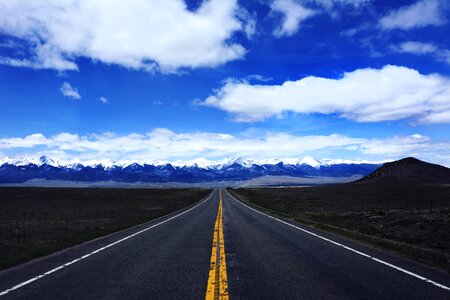 Highway grass fields photo