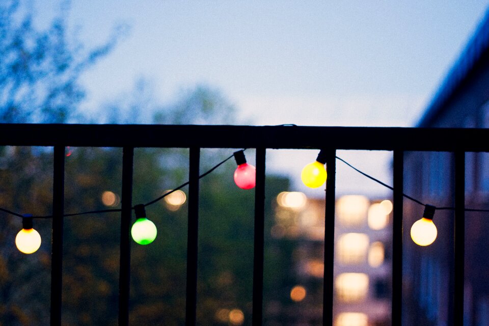 Electricity bokeh blue bokeh