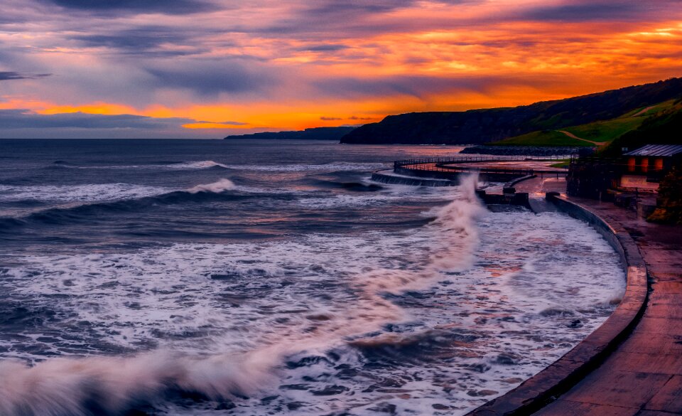 Sunrise golden hour water
