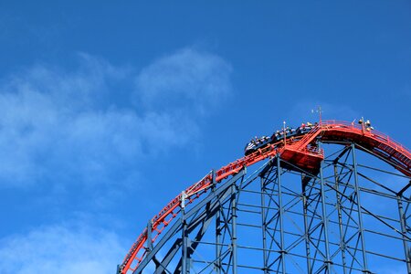 Blue adrenaline theme park