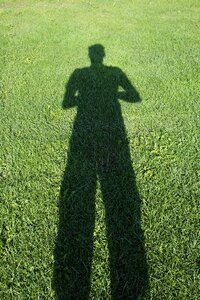 Green shadow human photo