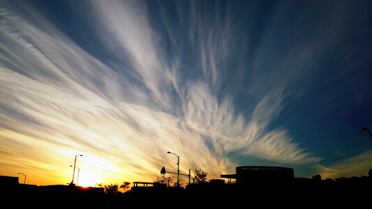 Sunset panorama of nature