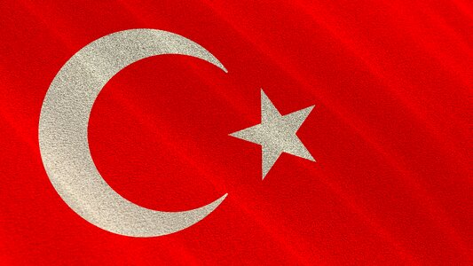 Flag turkish flag stars photo