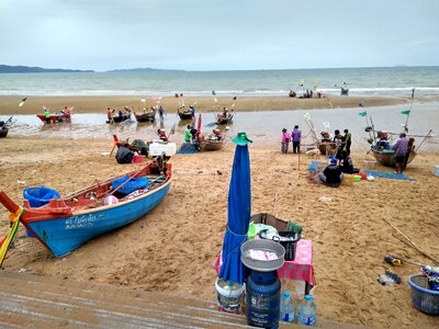 Fishing boats thailand pattaya photo