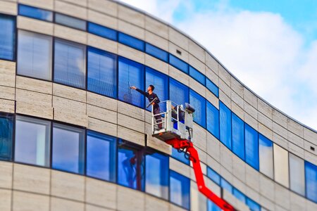 Modern window window cleaner photo