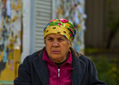 Portrait grown up woman