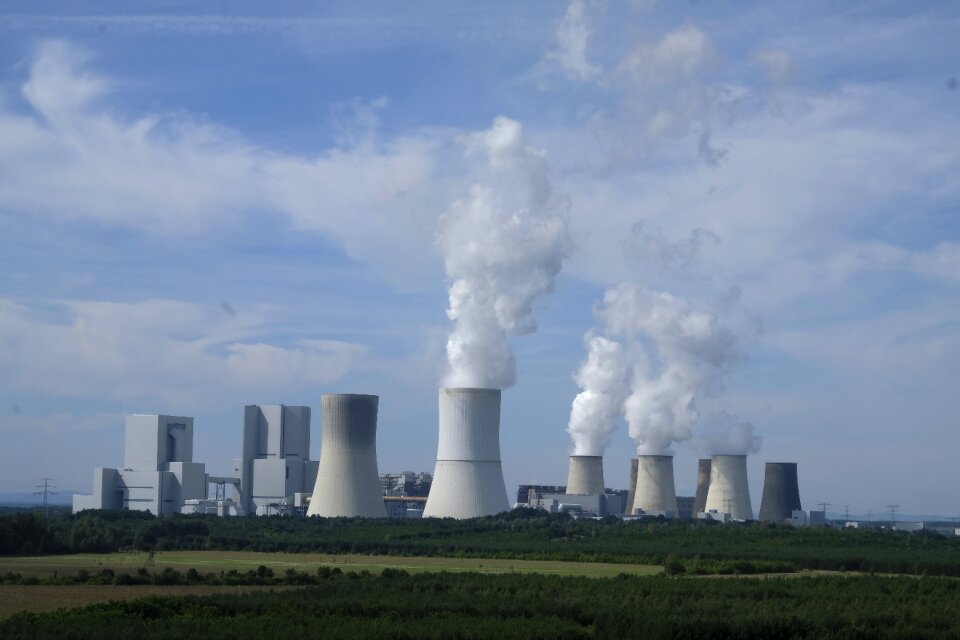 Chimney industrial plant smoke