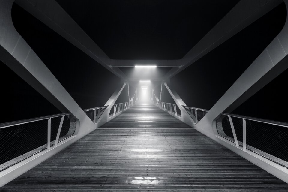 Lights dark night