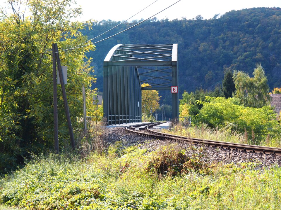 Bridge architecture train photo