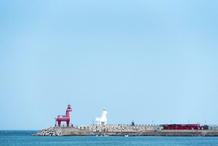 Sea sky jeju island beach photo