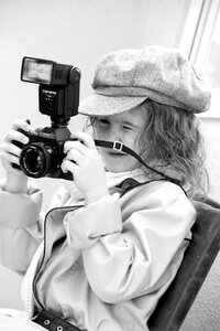 Retro photograph photographer