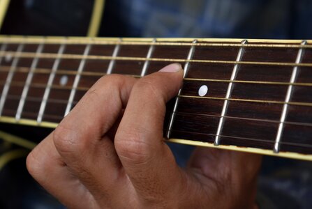 Musician instrument acoustic guitar photo