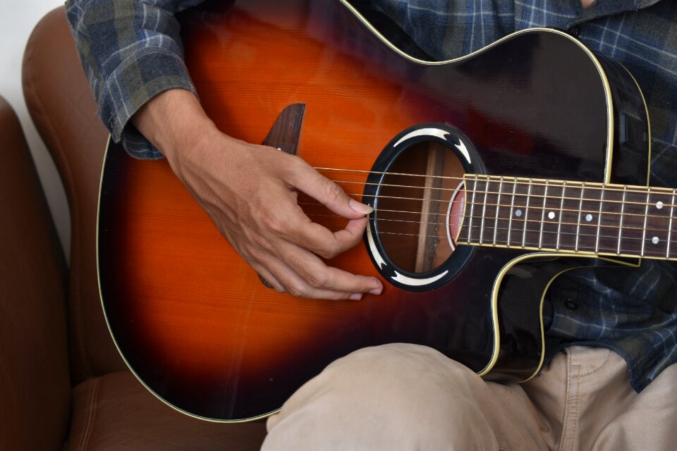 Guitar record studio