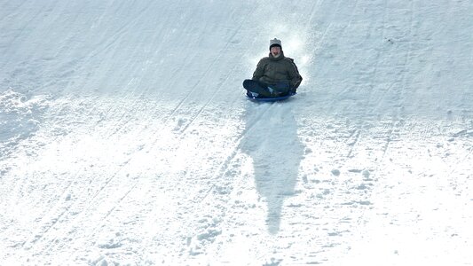 Snow child fun photo