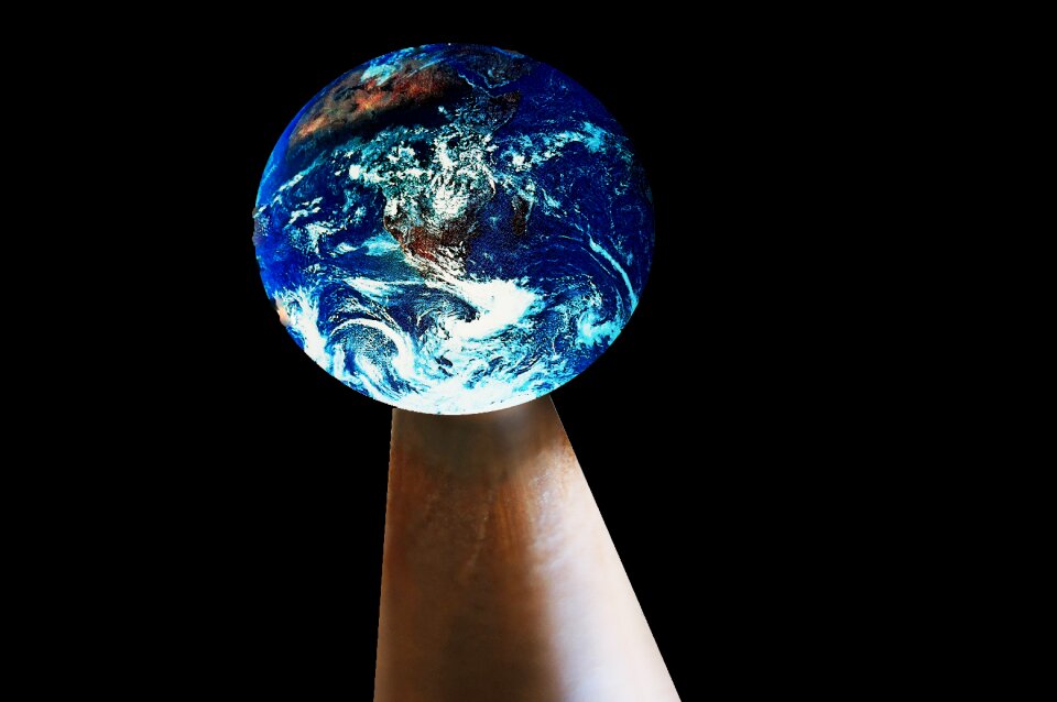 Globe blue planet astronomy