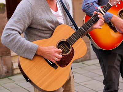 Music musician play guitar photo