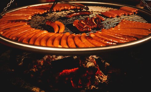Grill food fire