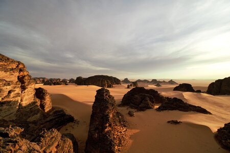 Sand desert landscape photo