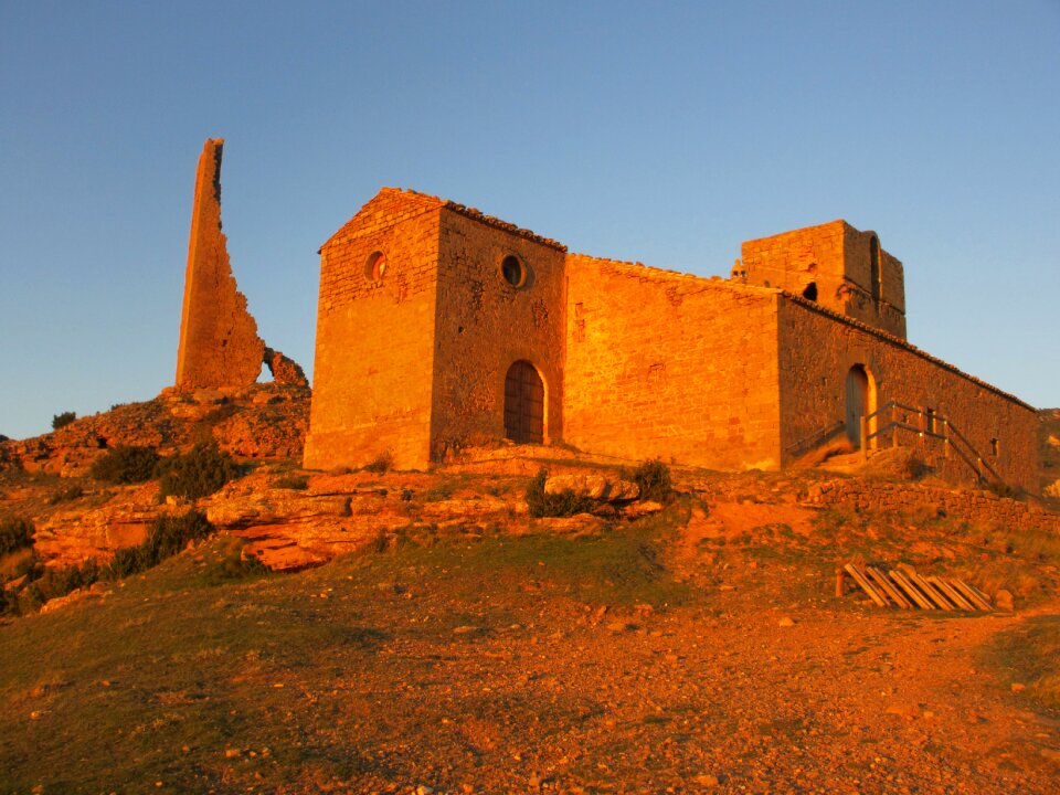 Antique ruins castle