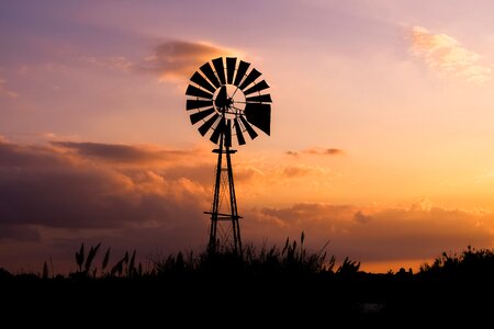 Agriculture silhouettes shadows photo