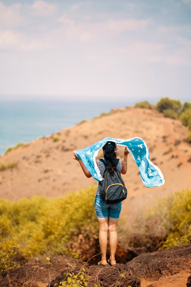 Girl goa beach photo