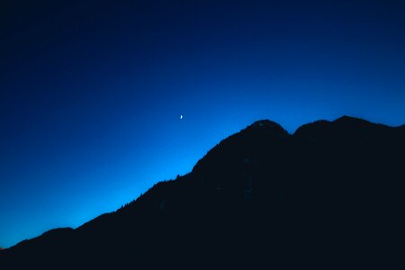 Blue sky night