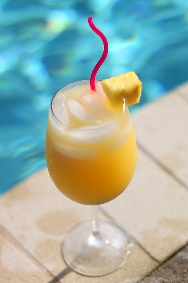 Drink glass tropical