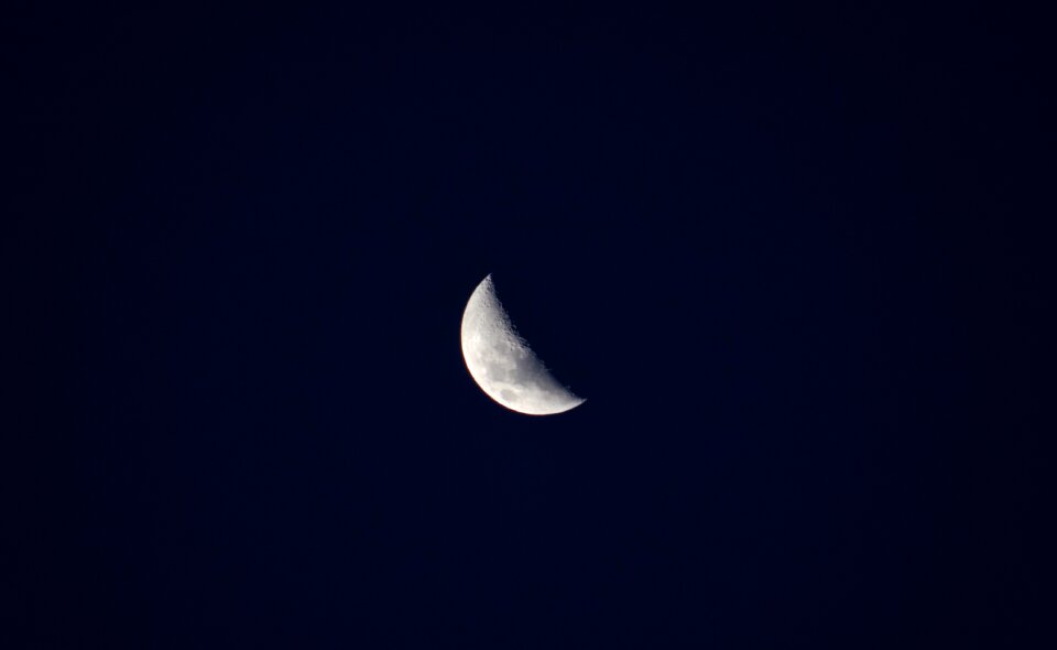 Astronomy moonlight half